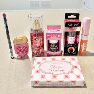 7 for $35 Bath & Body Works Strawberry Snowflakes Makeup Gift Set Gloss NYX Lip